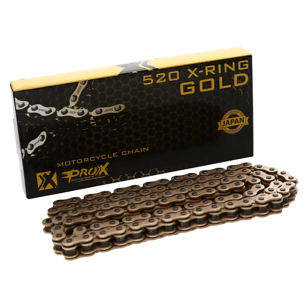Cadena 520H 120L X-Ring Dorada ProX