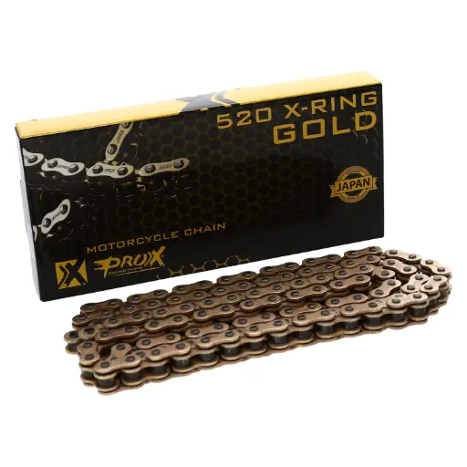 [07.RC520120XCG] Cadena 520H 120L X-Ring Dorada ProX